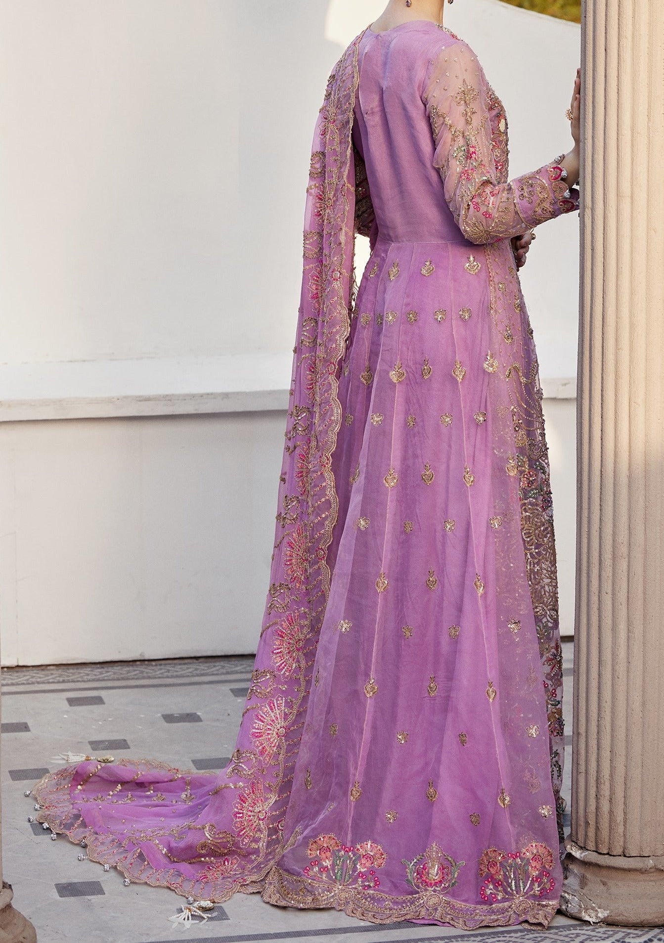 Emaan Adeel Pakistani Luxury Anarkali Suit - db26851