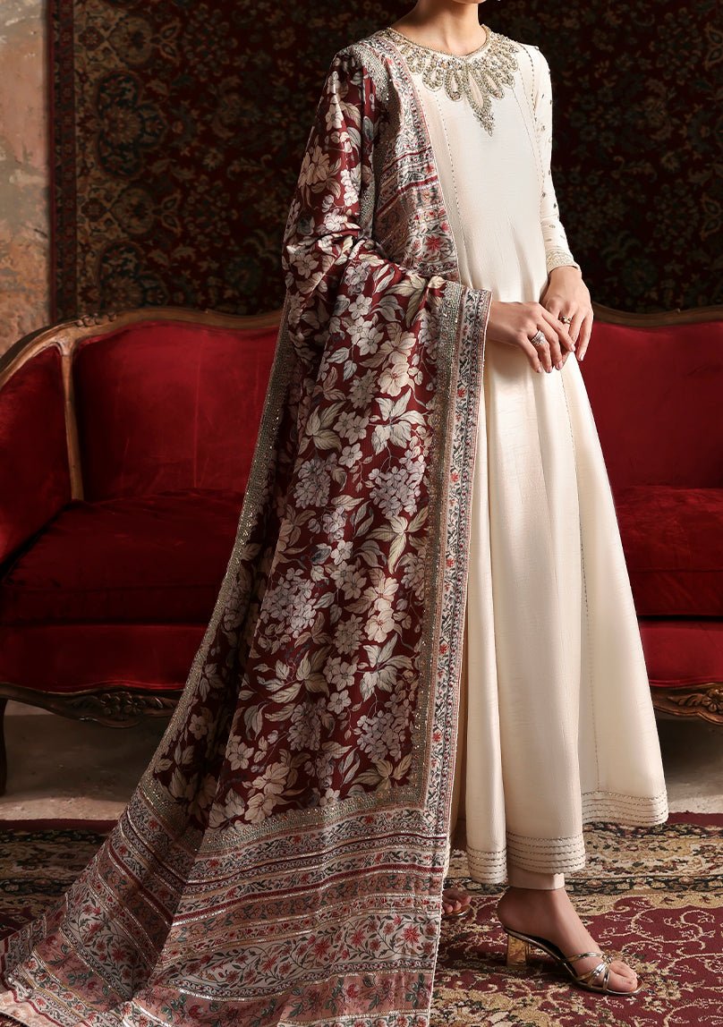 Emaan Adeel Pakistani Luxury Silk Dress - db30359
