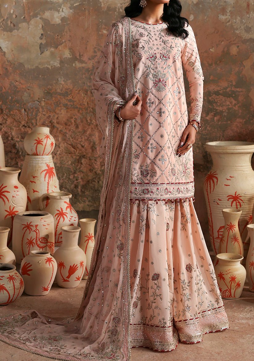 Emaan Adeel Pakistani Luxury Silk Dress - db30360