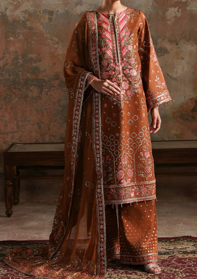 Emaan Adeel Pakistani Luxury Silk Dress - db30356