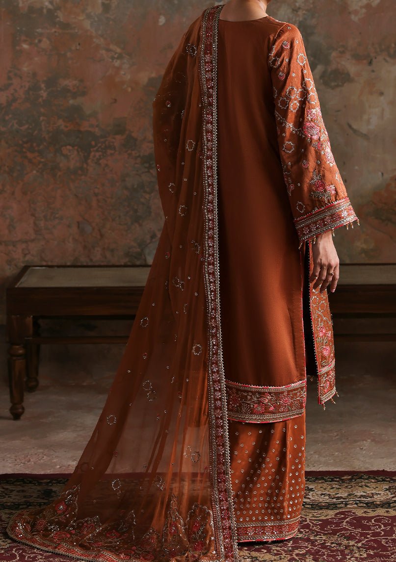Emaan Adeel Pakistani Luxury Silk Dress - db30356