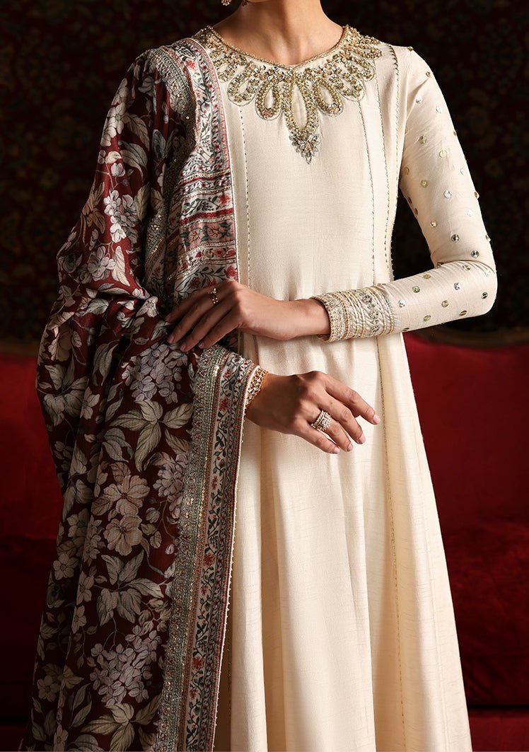Emaan Adeel Pakistani Luxury Silk Dress - db30359