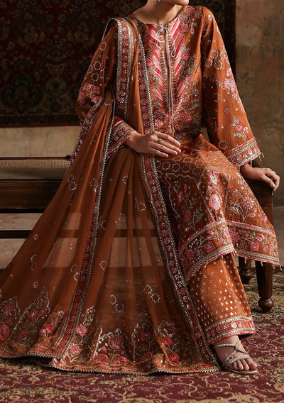 Emaan Adeel Pakistani Luxury Silk Dress - db30356