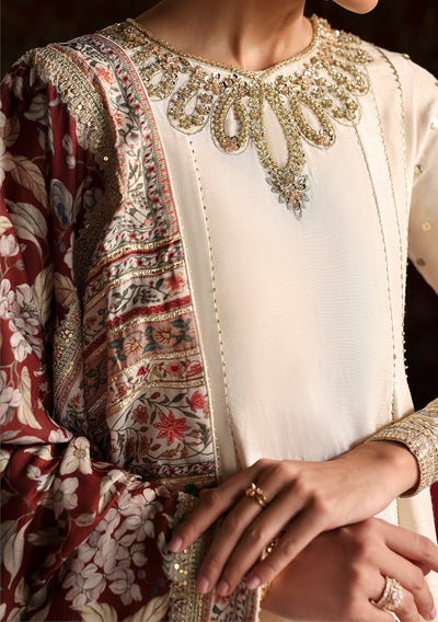 Emaan Adeel Pakistani Luxury Silk Dress - db30359