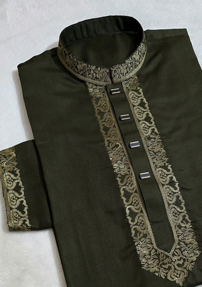 Embroidered Mixed Cotton Punjabi - db26271