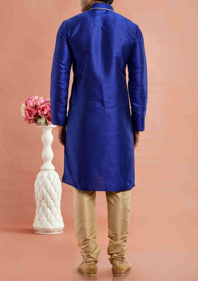 Embroidered Party Wear Jacquard Kurta Pajama Set - db28819