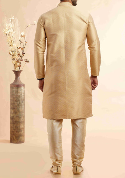 Embroidered Party Wear Jacquard Kurta Pajama Set - db28811