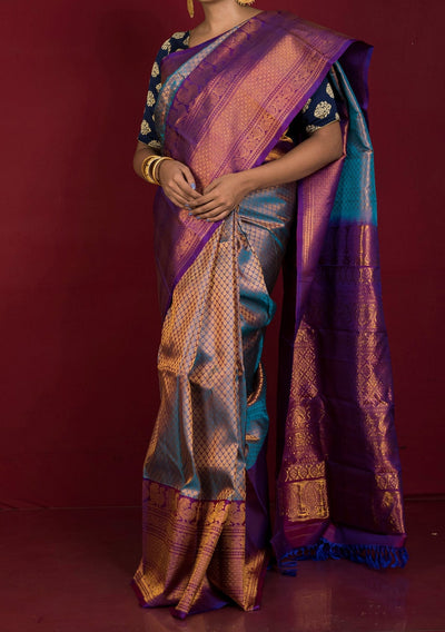 Exclusive Hand Woven Gadwal Pure Silk Saree - db26920