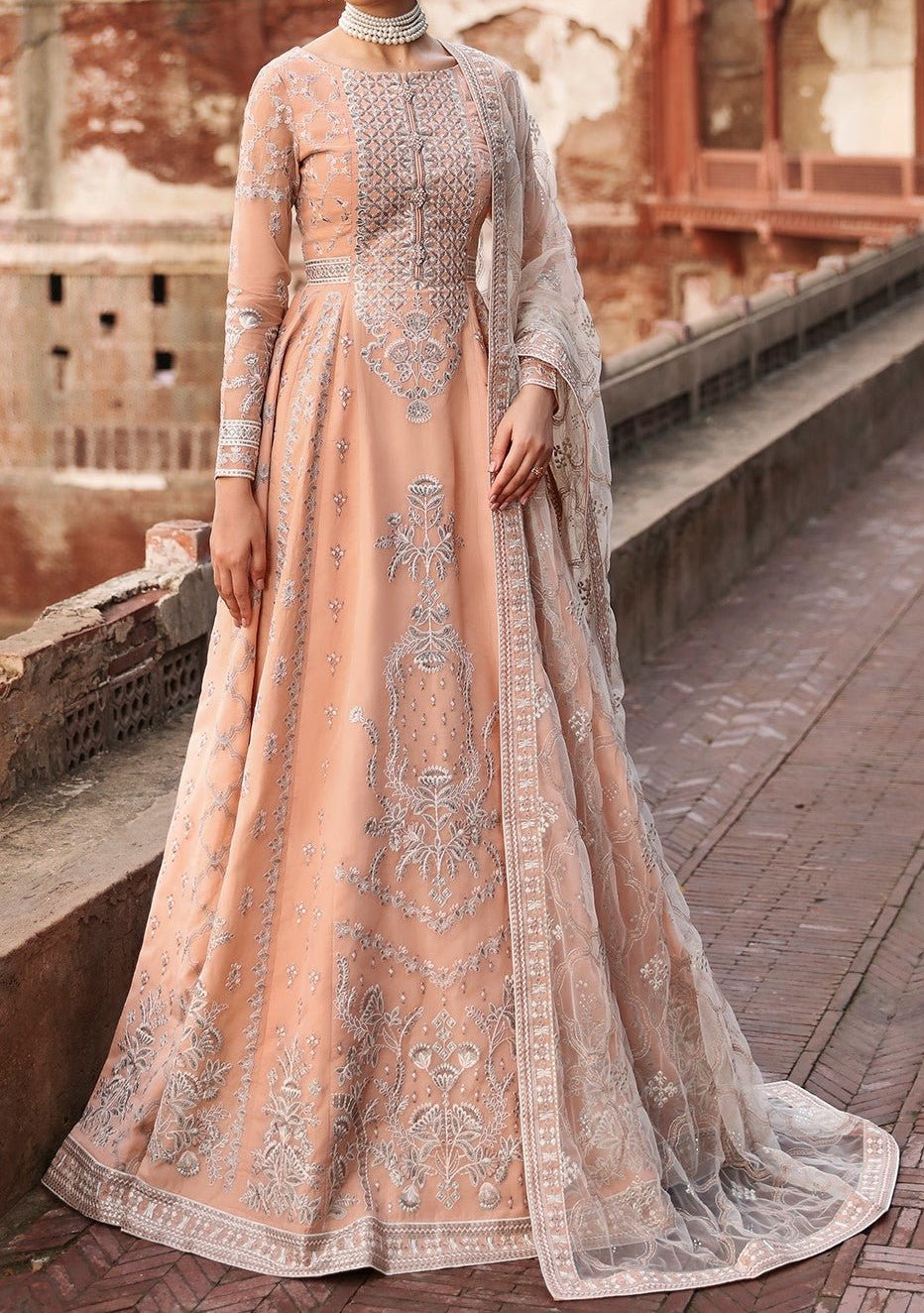 Flossie Pakistani Luxury Organza Anarkali - db27426