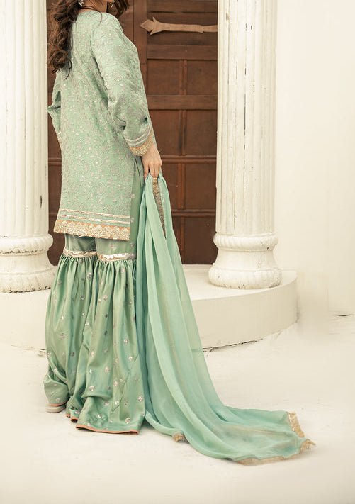 Girl's Ready Made Chiffon Sharara Suit - db28729