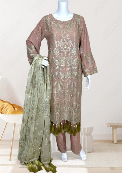 Gulaal Replica Embroidered Chiffon Dress - db25277