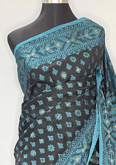 Handloom Jacquard Jamdani Silk Saree - db26035