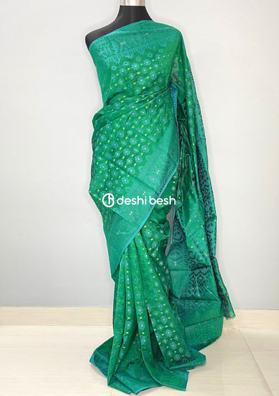 Handloom Jacquard Jamdani Silk Saree - db26027