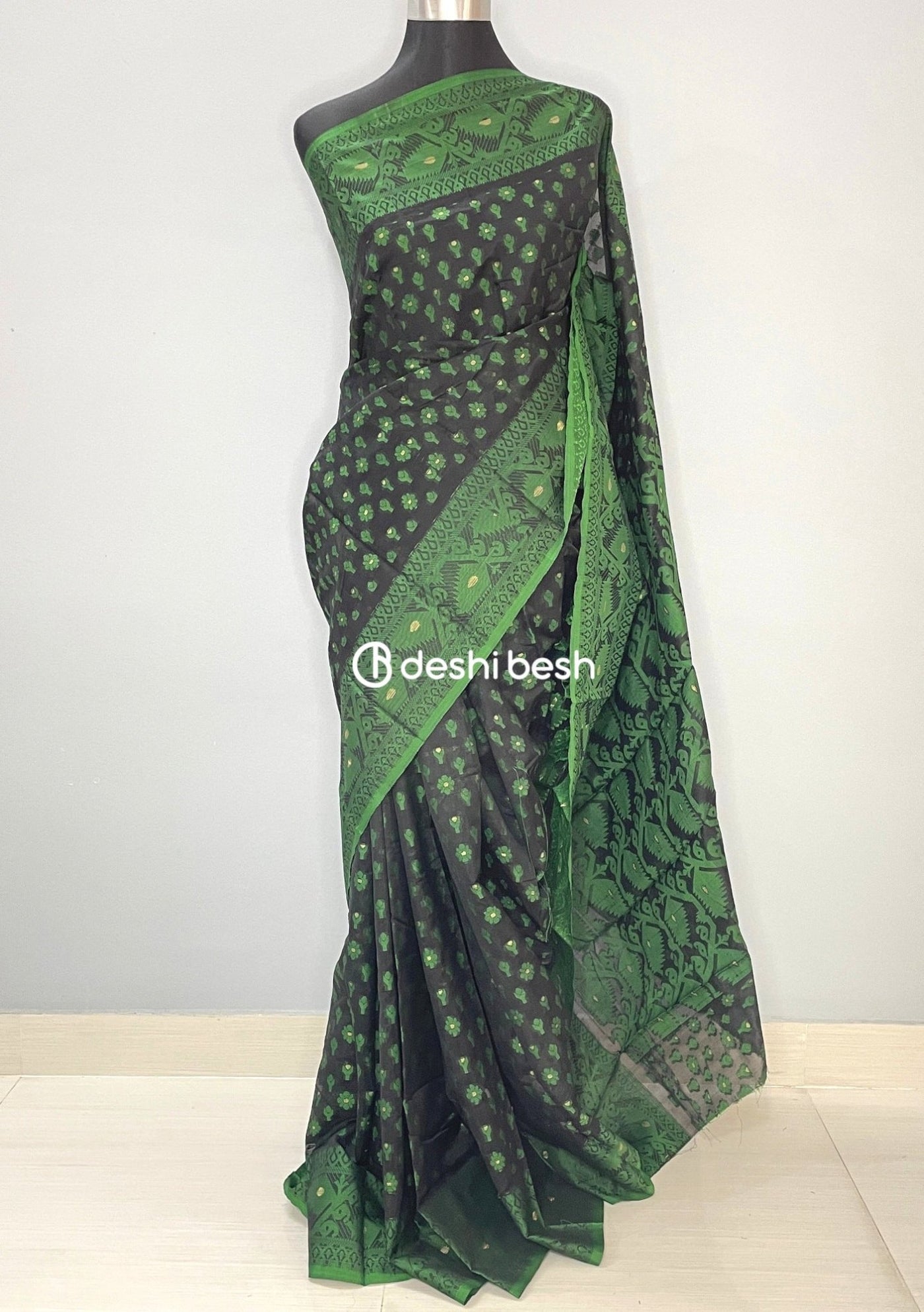 Handloom Jacquard Jamdani Silk Saree - db26032