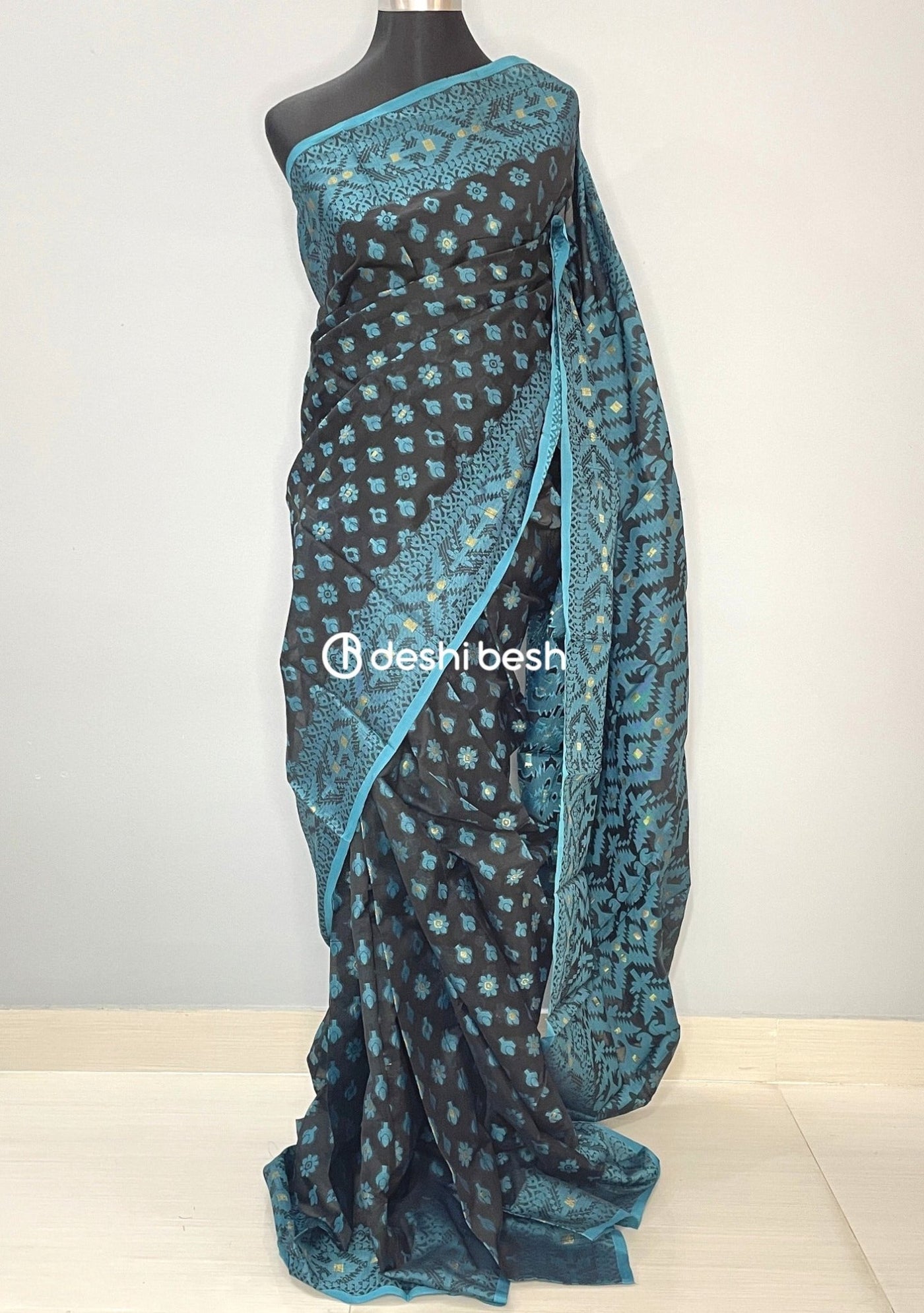 Handloom Jacquard Jamdani Silk Saree - db26035