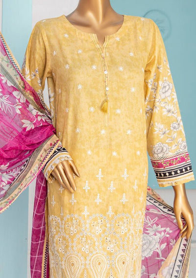HZ Designer Heavy Embroidered Printed Lawn Dress - db26483