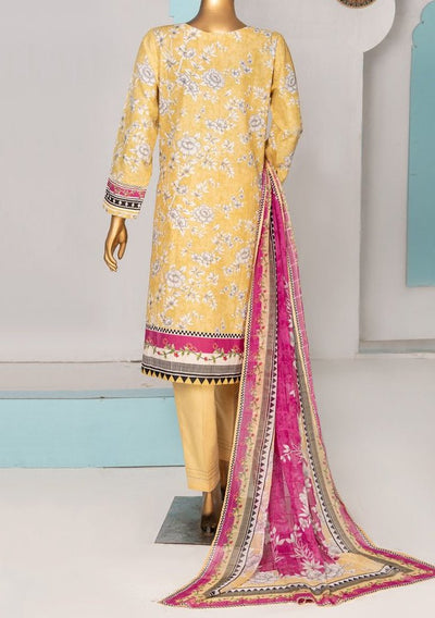 HZ Designer Heavy Embroidered Printed Lawn Dress - db26483