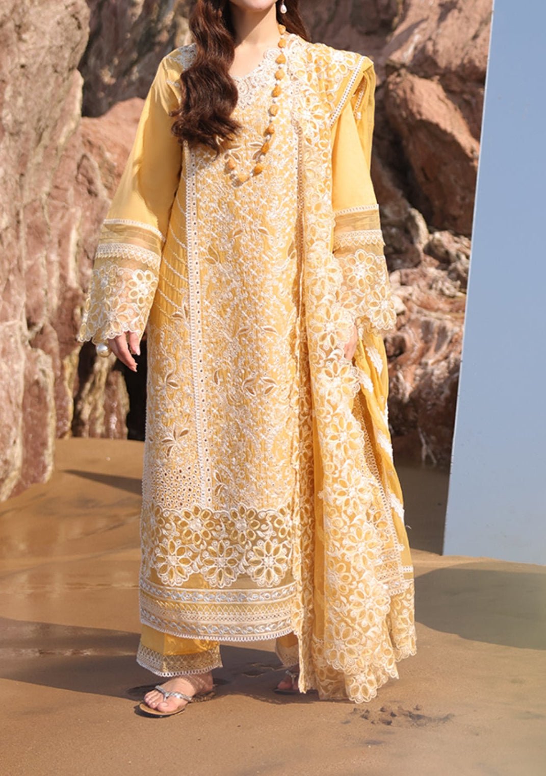 Imrozia Hania Pakistani Luxury Lawn Dress - db28222