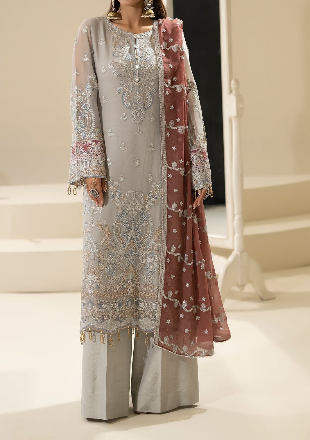 Imrozia Nisha Pakistani Luxury Dress - db28906