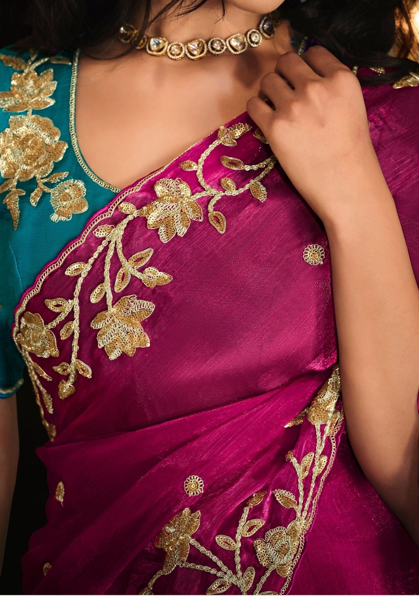 Kimora Designer Kajal Party Wear Saree - db25933