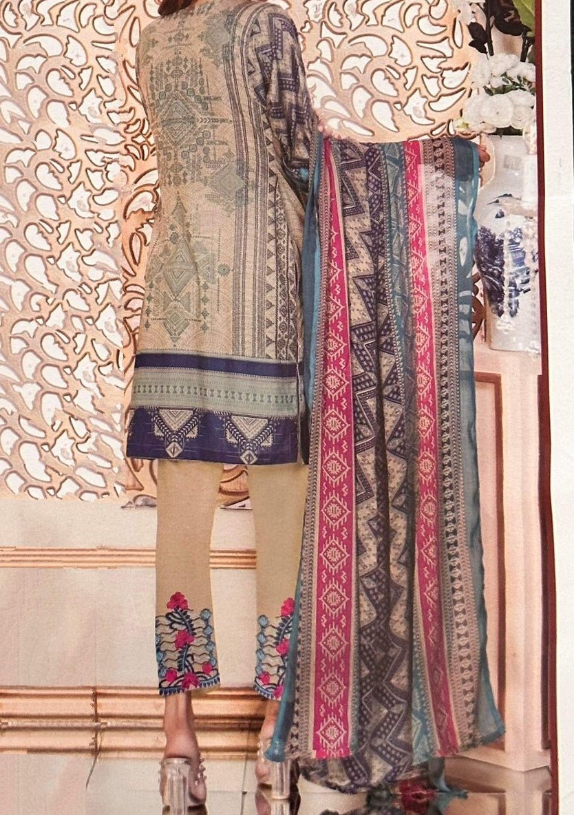 Liali Printed 3 Pieces Lawn Salwar Suit - db25735