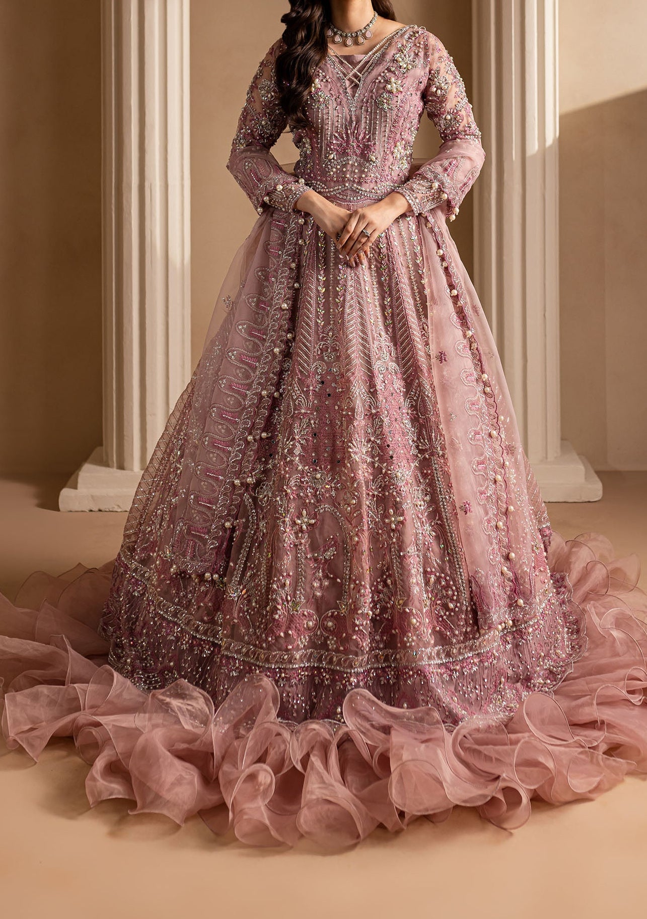 Maria Osama Khan Pakeezah Pakistani Luxury Anarkali - db27083