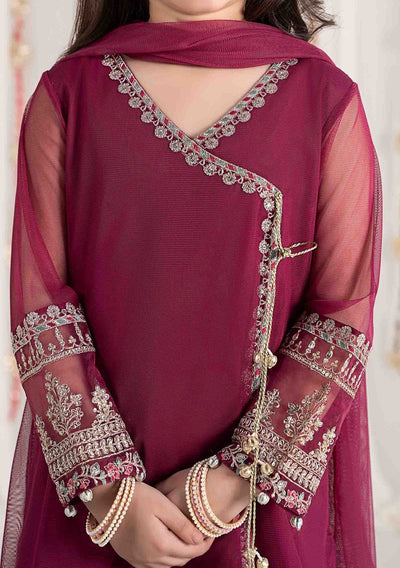 Maria.B Girl's Embroidered Polyester Net Suit - db28127