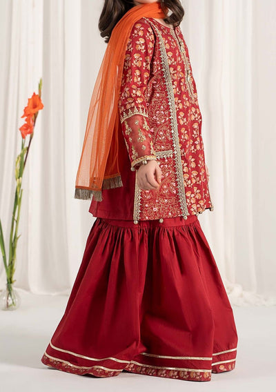 Maria.B Girl's Embroidered Sharara Suit - db28832