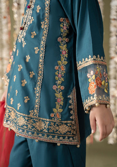 Maria.B Girl's Embroidered Sharara Suit - db28834