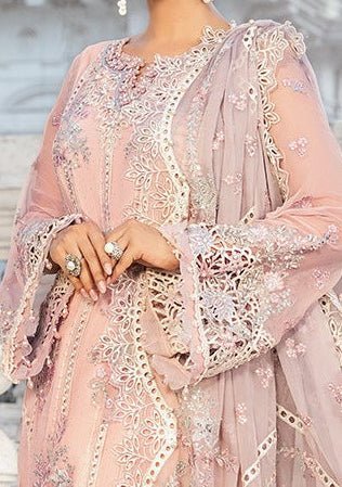 Maria.B Pakistani Luxury Embroidered Chiffon Dress - db28639