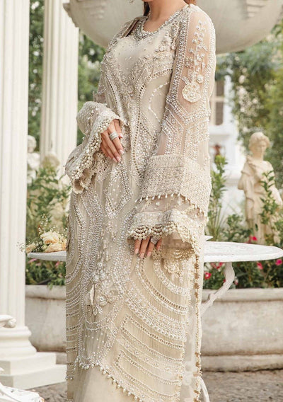 Maria.B Pakistani Luxury Embroidered Chiffon Dress - db28638