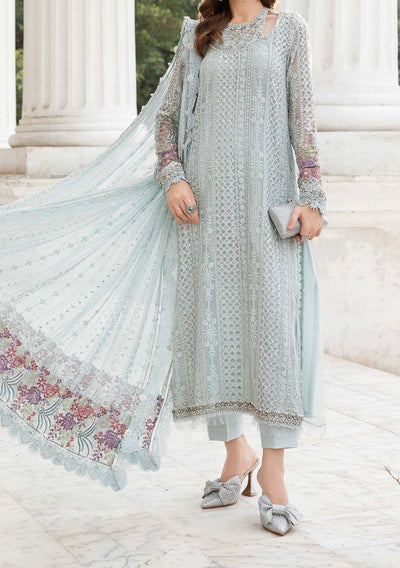 Maria.B Pakistani Luxury Embroidered Chiffon Dress - db26926