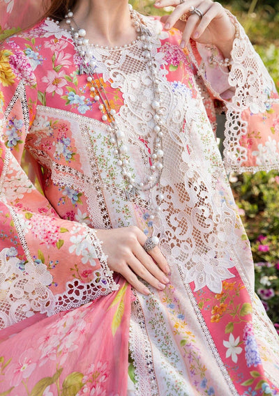 Maria.B Pakistani Luxury Embroidered Lawn Suit - db29456