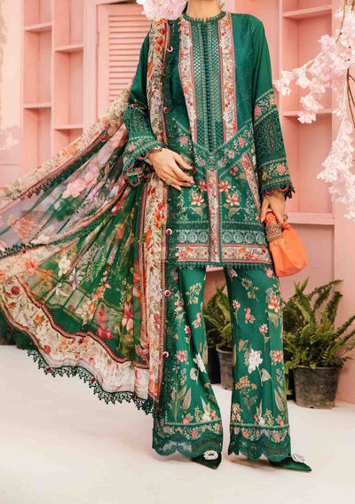 Maria.B Pakistani Luxury Embroidered Lawn Suit - db29452
