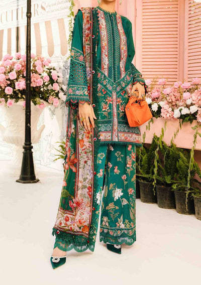 Maria.B Pakistani Luxury Embroidered Lawn Suit - db29452