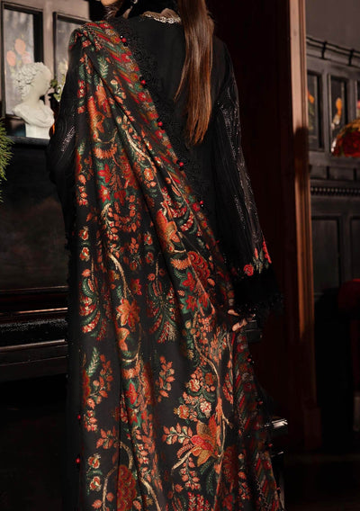 Maria.B Pakistani Luxury Embroidered Linen Suit - db30384