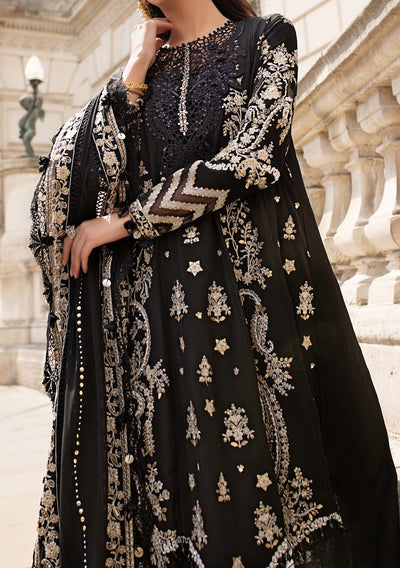 Maria.B Pakistani Luxury Embroidered Raw Silk Suit - db30387