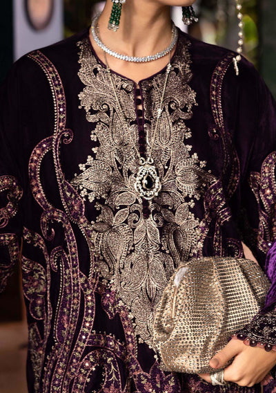 Maria.B Pakistani Luxury Embroidered Velvet Suit - db30386