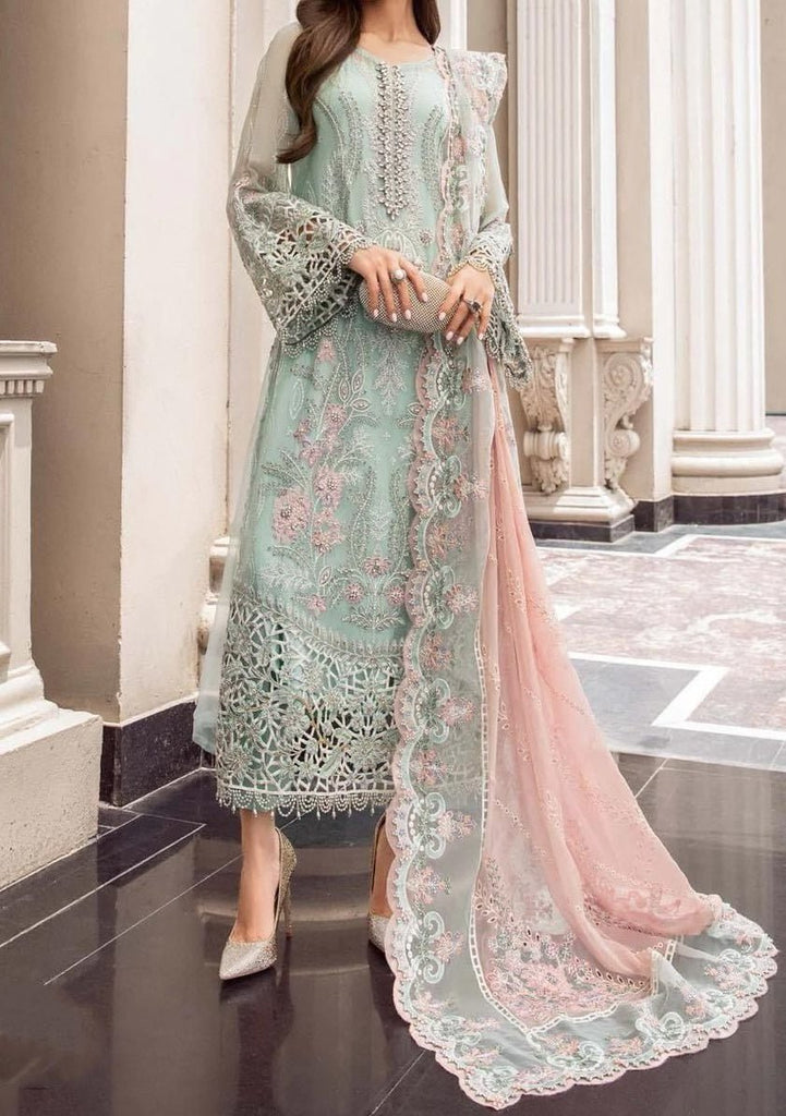 Maria.B Replica Embroidered Chiffon Dress - db25278 Maria.B Replica Embroidered Chiffon Dress - db25278