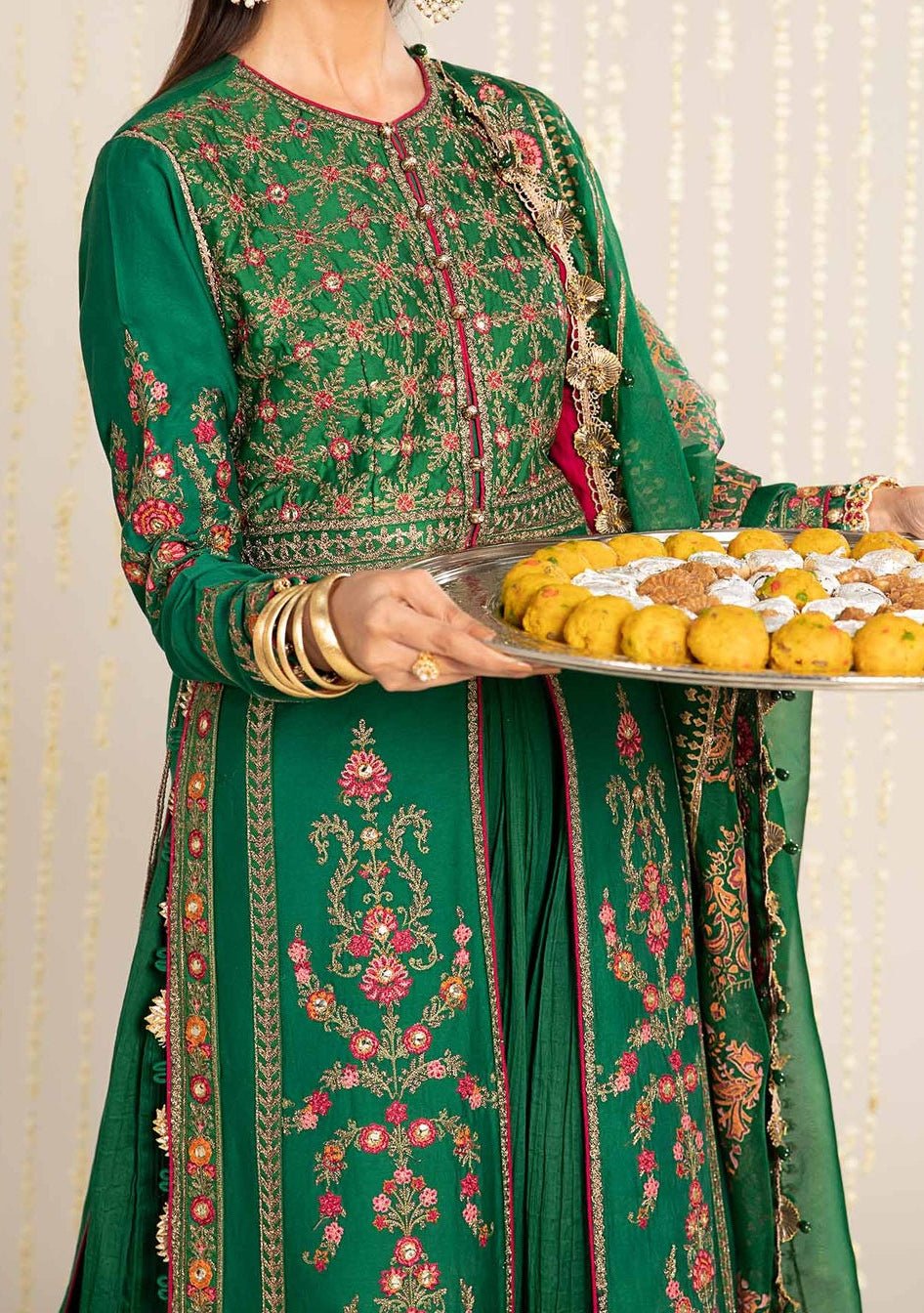 Maria.B Sateen Pakistani Luxury Lehenga Suit - db27238