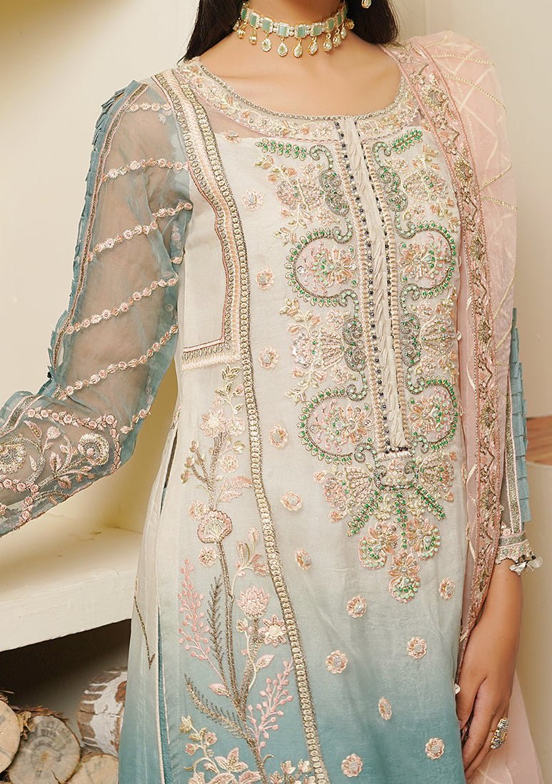 Maryam's Hayat Pakistani Luxury Organza Dress - db26840