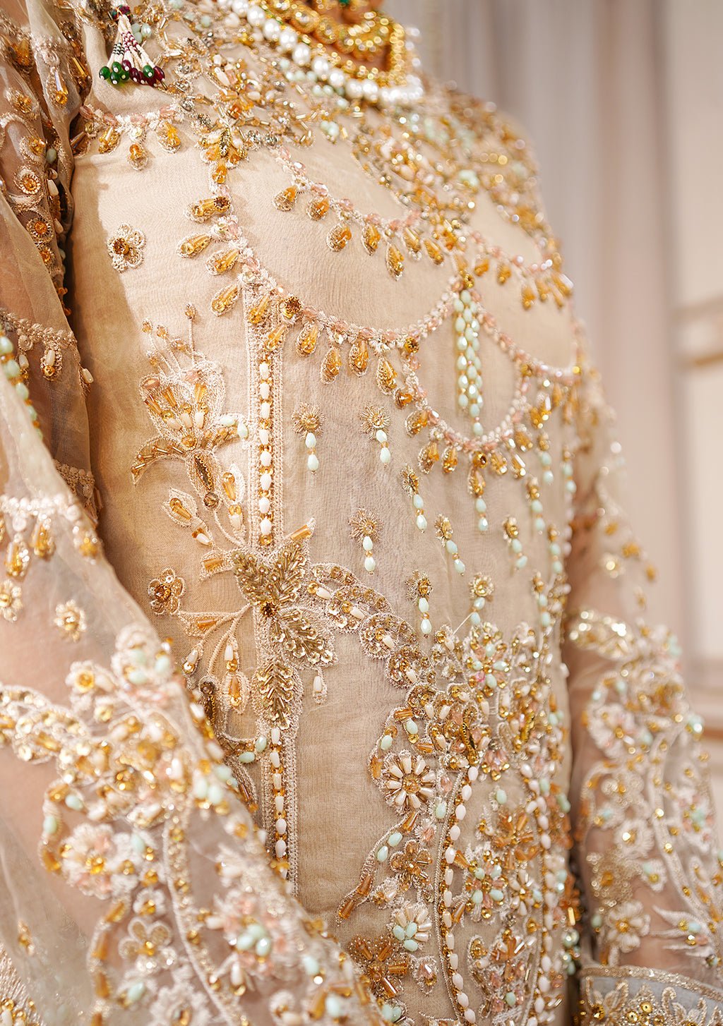 white christmas dresses Maryam's Pakistani Luxury Dress