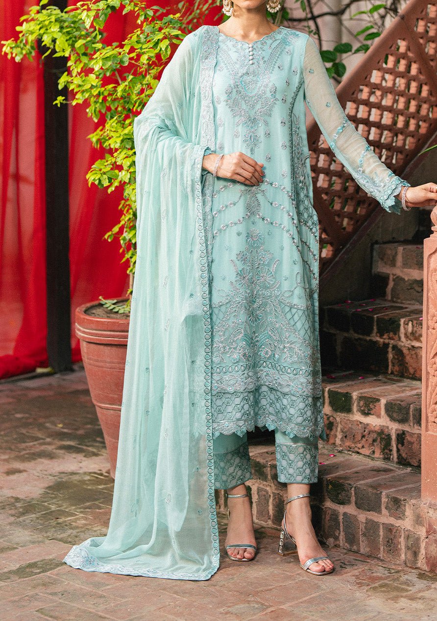 Maryum N Maria Amel Embroidered Chiffon Dress - db30437