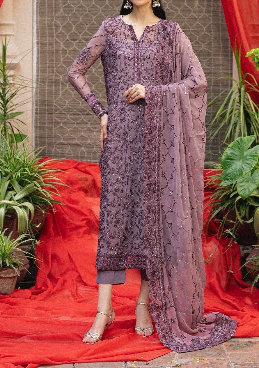 Maryum N Maria Amel Embroidered Chiffon Dress - db30440