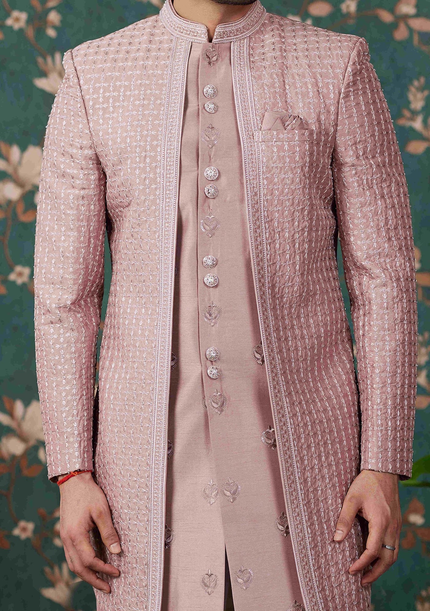 Men's Indo Western Party Wear Sherwani Suit - db28083