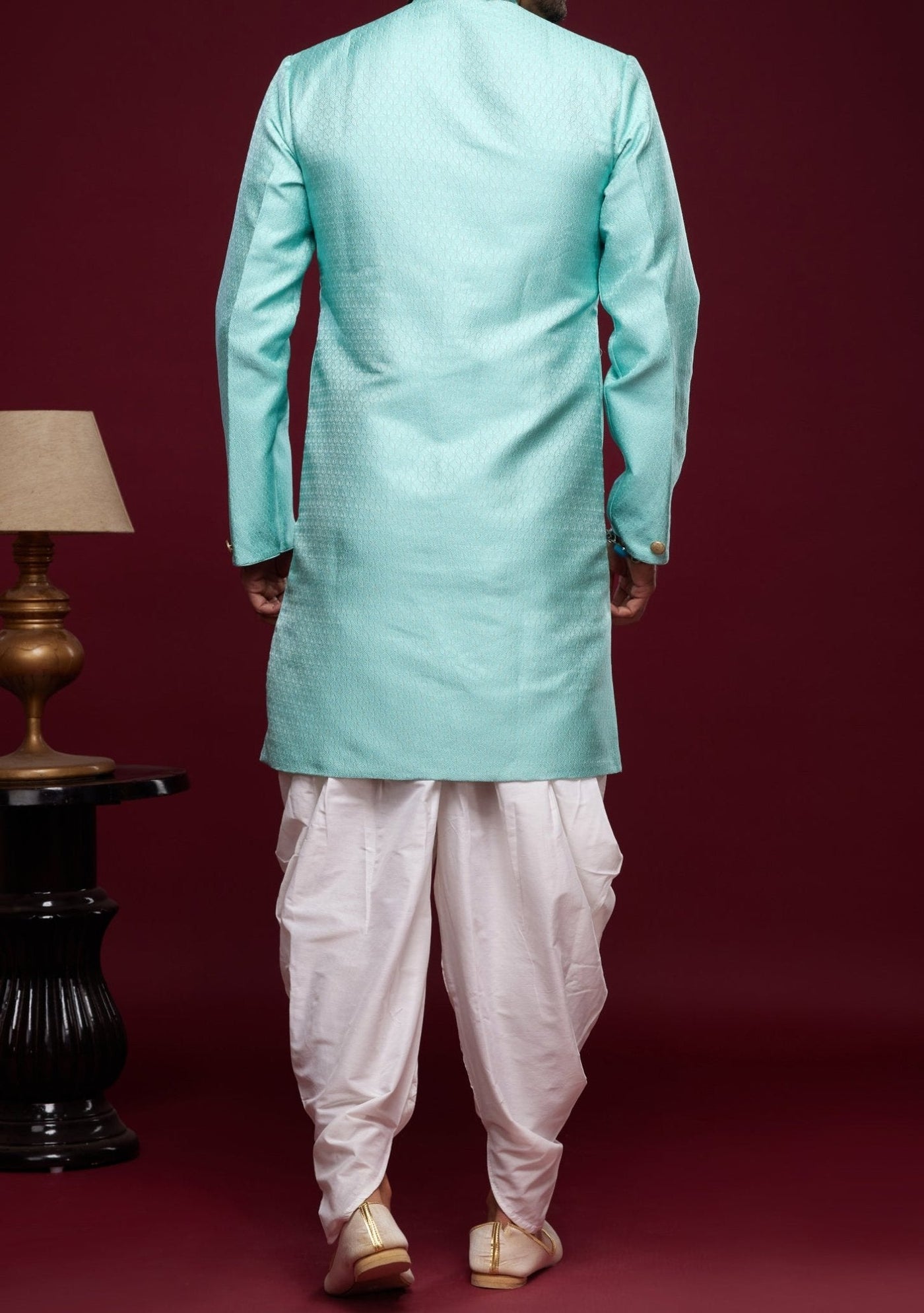 Men's Semi Indo Western Party Wear Sherwani Suit - db25767