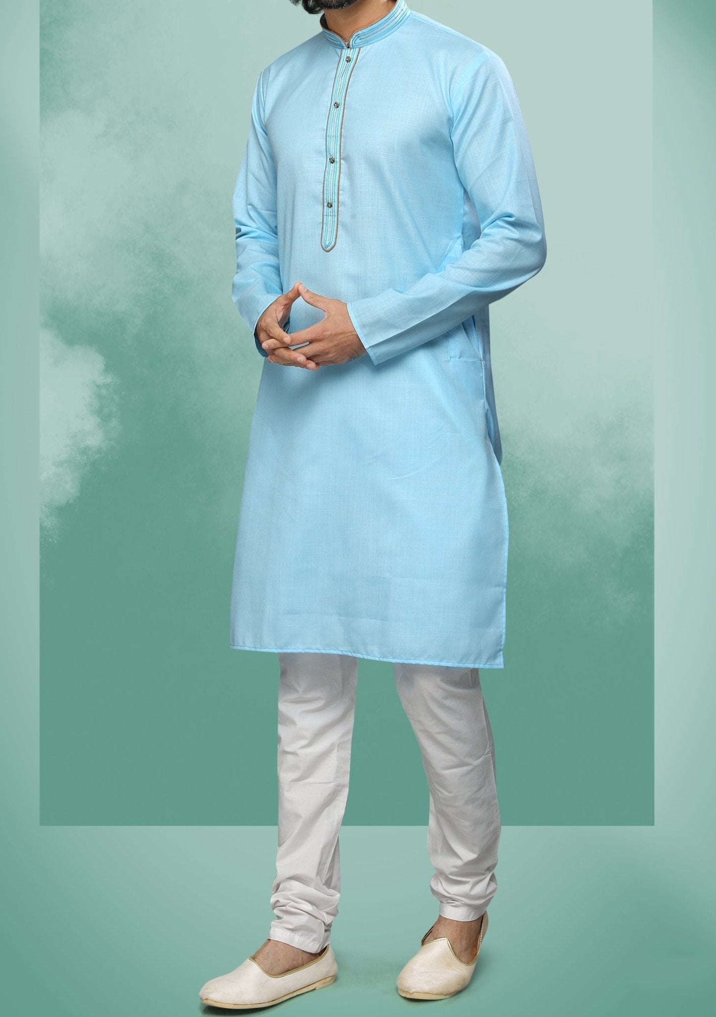 Chikankari kurta,Men's kurta, chikan embrodri Kurta with pajama, kurta party wear, printed kurta, 100% Jacquard offers silk,2.pec set.