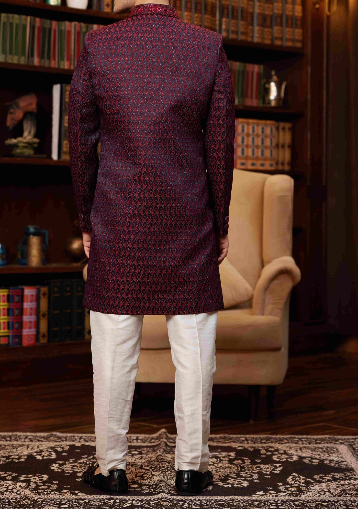 Men's Traditional Party Wear Sherwani Suit - db28069