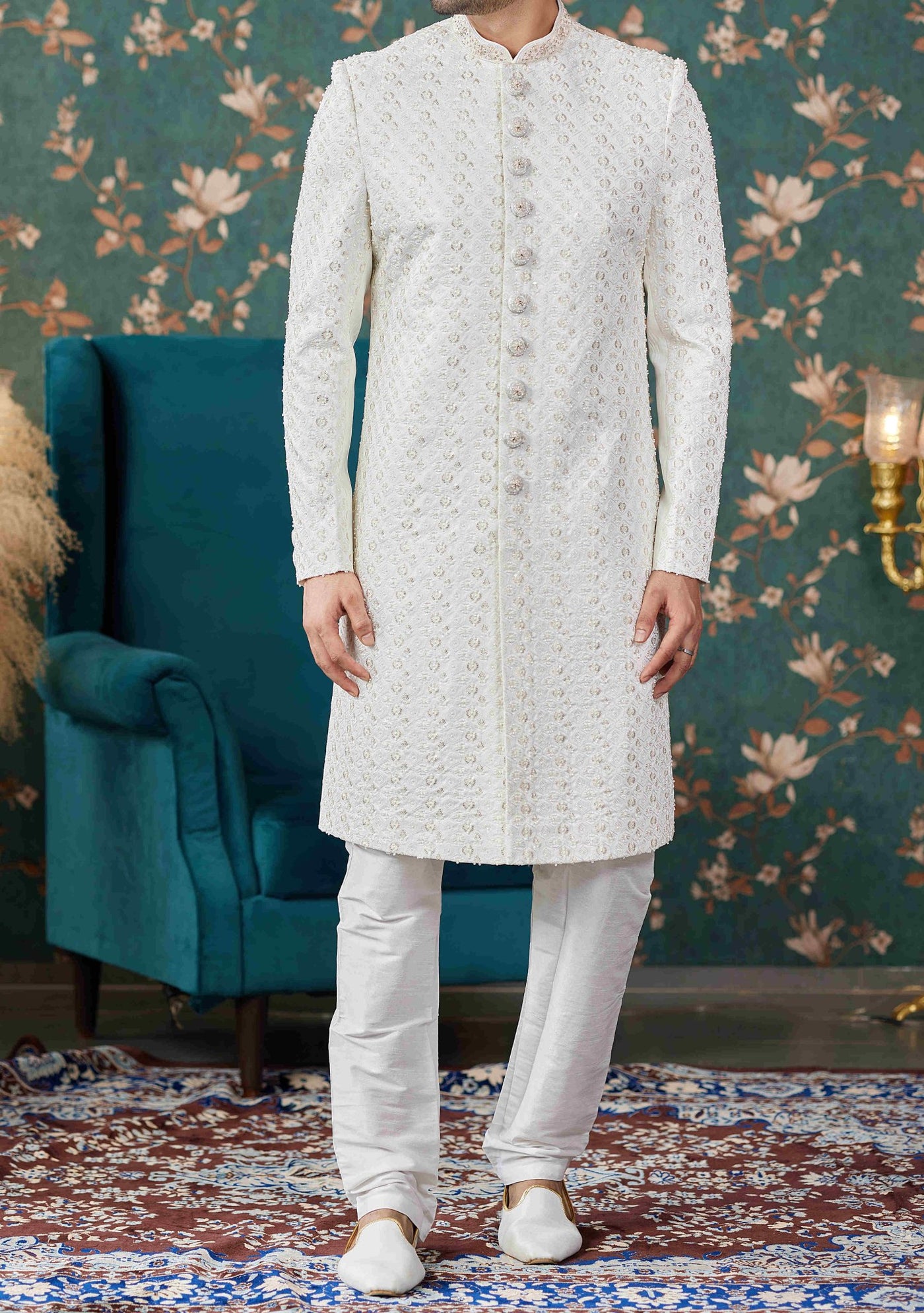 Men's Traditional Party Wear Sherwani Suit - db28077