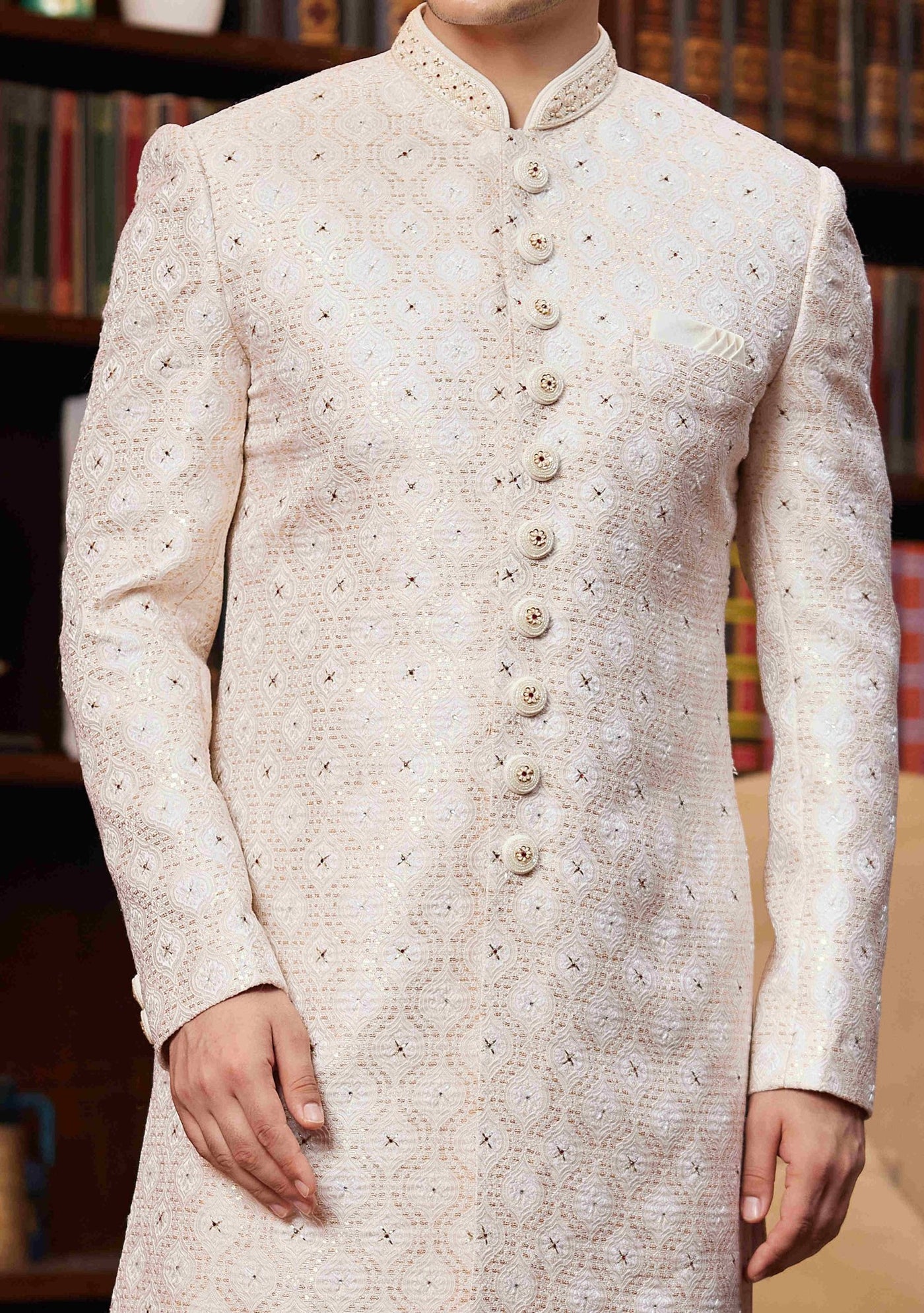 Men's Traditional Party Wear Sherwani Suit - db28057